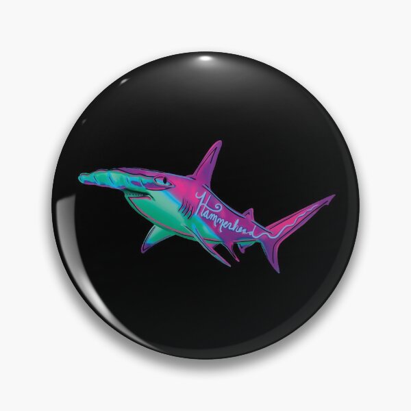 Item preview, Hammerhead Shark Retrowave designed and sold by bslatecreations.