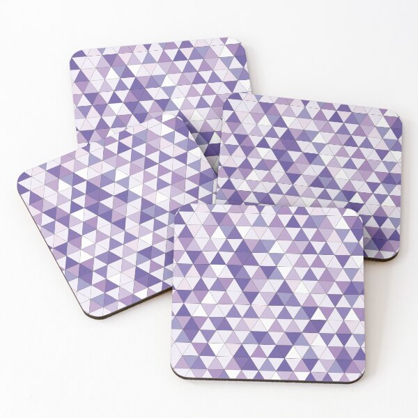 Item preview, Triangle geometric pattern violet designed and sold by Kamiri.
