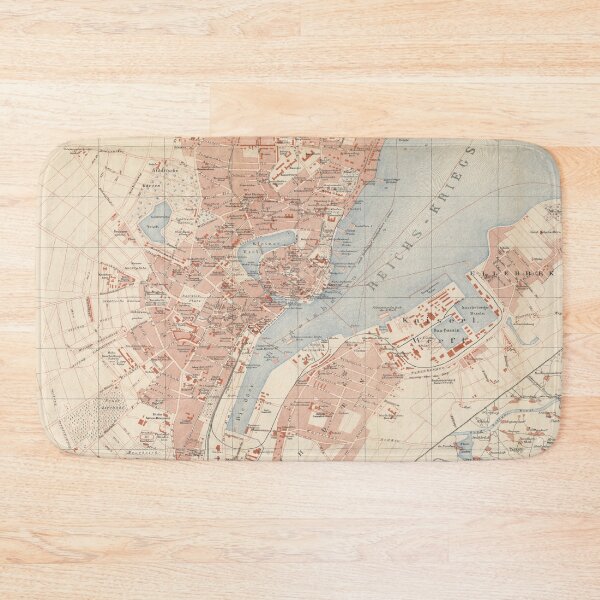 Item preview, Vintage Kiel Germany Map (1895) designed and sold by BravuraMedia.
