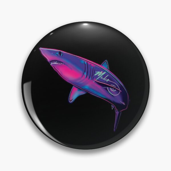 Item preview, Mako Shark Retrowave designed and sold by bslatecreations.
