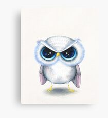 Grumpy Bird Canvas Print