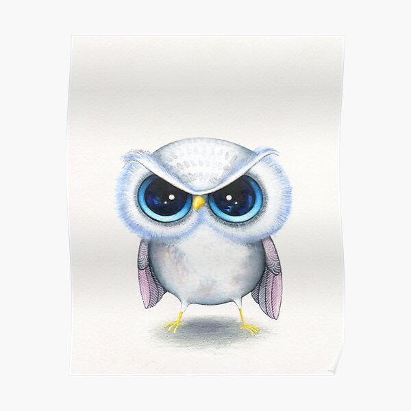 Grumpy Bird Poster