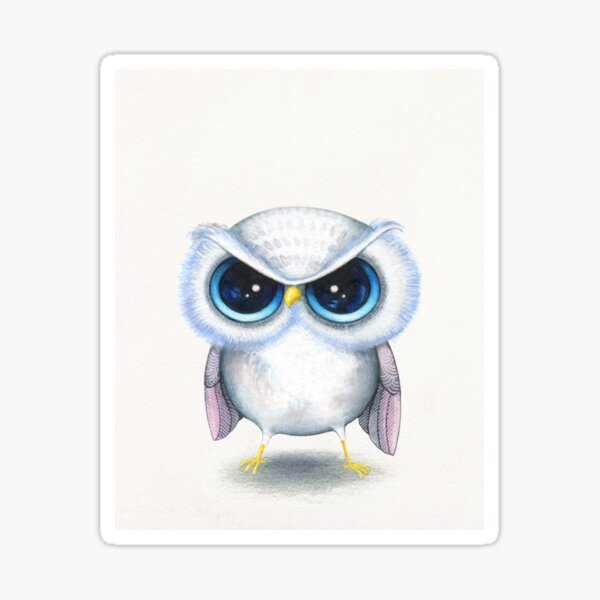 Grumpy Bird Sticker