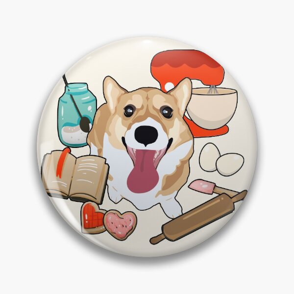 Artikelvorschau, Happy Corgi - Backen entworfen und verkauft von MaplewoodMerch.