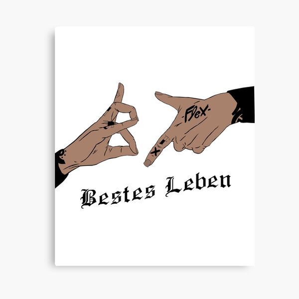 187 Handzeichen Deutschrap Geste Leinwanddruck Von 2dopedesignz Redbubble