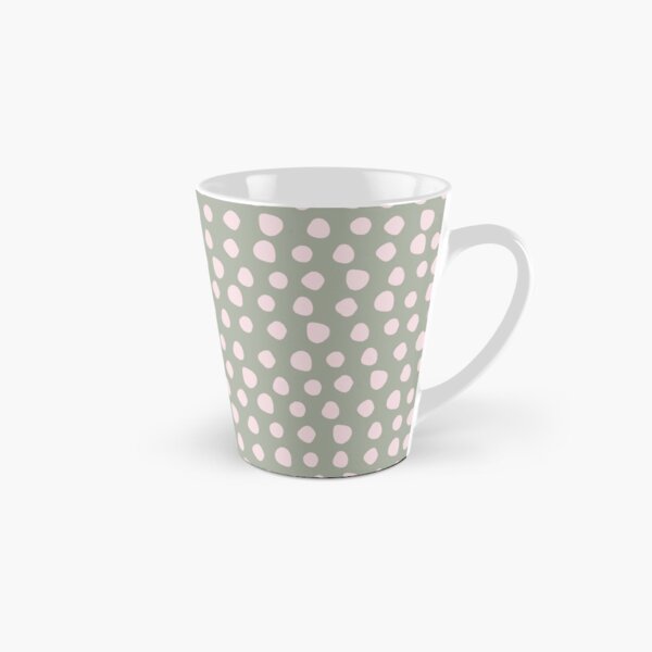 Pale Pink Stones on Sage Green | Pattern Tall Mug