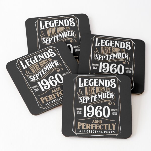 Item preview, 60th Birthday Legends Were Born In September 1960 Aged Perfectly designed and sold by RicardoTito.