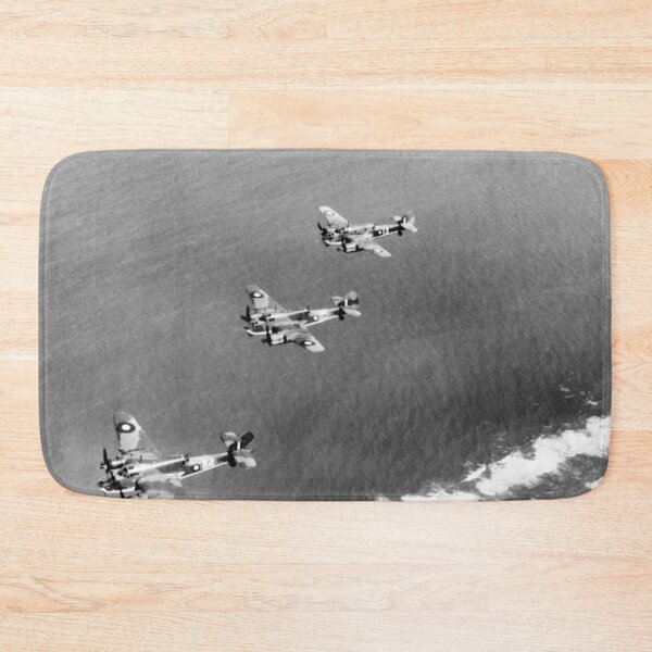 Item preview, Bristol Beaufort Torpedo Bombers Flying Over Coastline - WW2 - 1942 designed and sold by warishellstore.