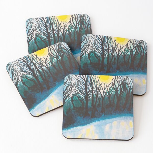 Item preview, Winter sunset painting  designed and sold by esvb.