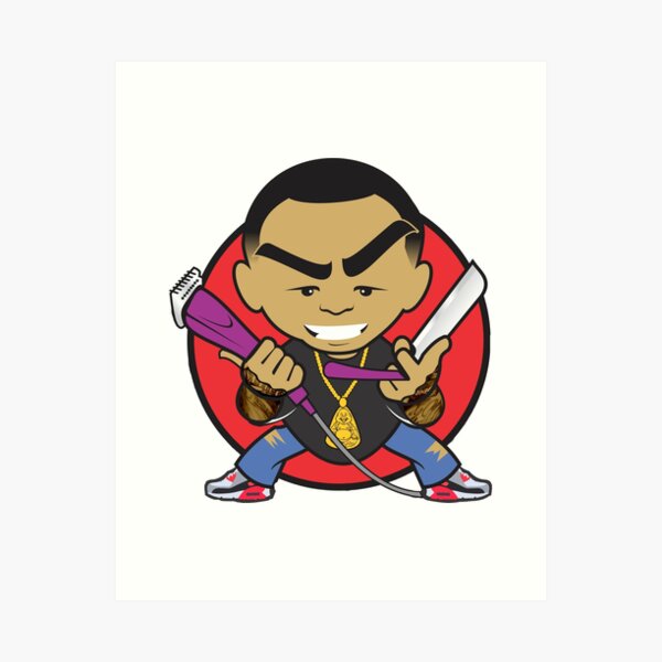 Vista previa del artículo con la obra «Chino Chopz The Barber», diseñado y vendido por Sammy Ninthara.