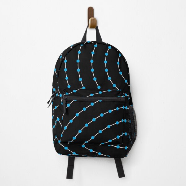 Item preview, Circular Bullseye Pattern no.3 Black with White and Cyan Dotted Lines designed and sold by Neil Feigeles.