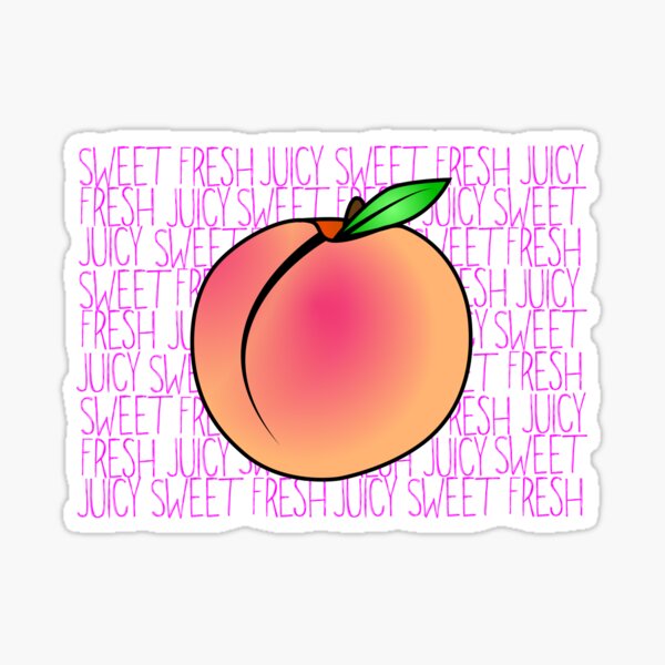 Sweet Fresh Juicy Peach Sticker