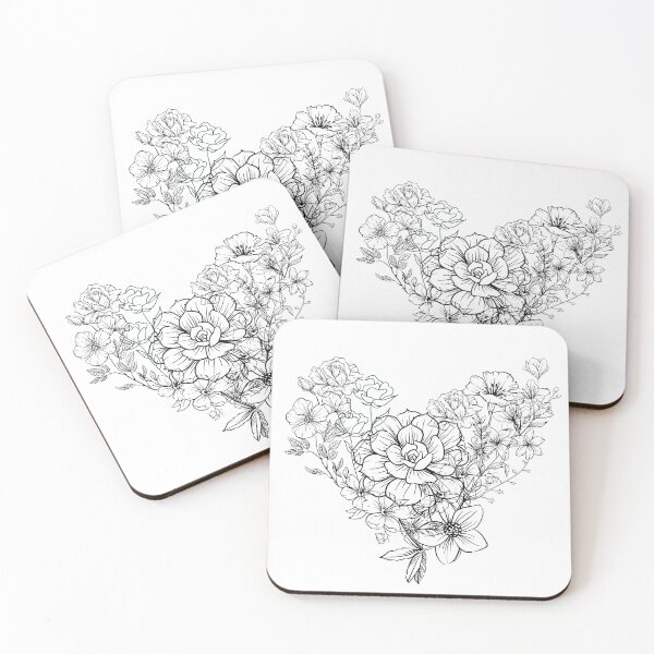 Item preview, Flower heart designed and sold by NinaBetterNot.