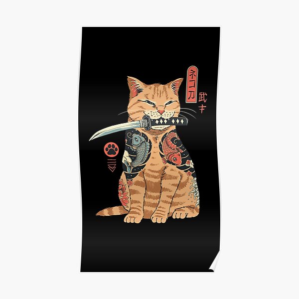 Yakuza Cat Poster