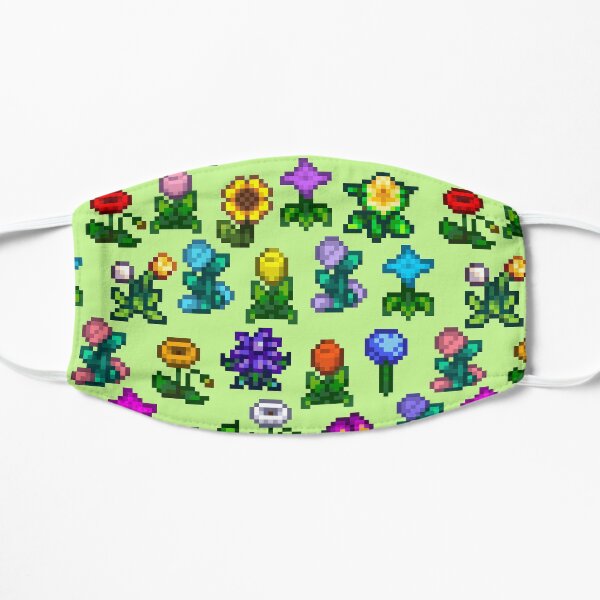 Stardew Flowers Flat Mask