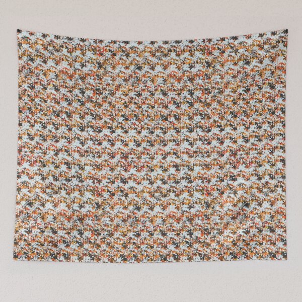 Item preview, Fabric Flecks ~ Black/Orange/White/Red designed and sold by CeriLodge.