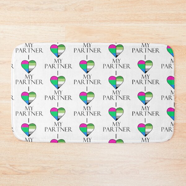 Item preview, I Love My Partner - Poly & Aro Pride Flags designed and sold by Sleeping-Satan.