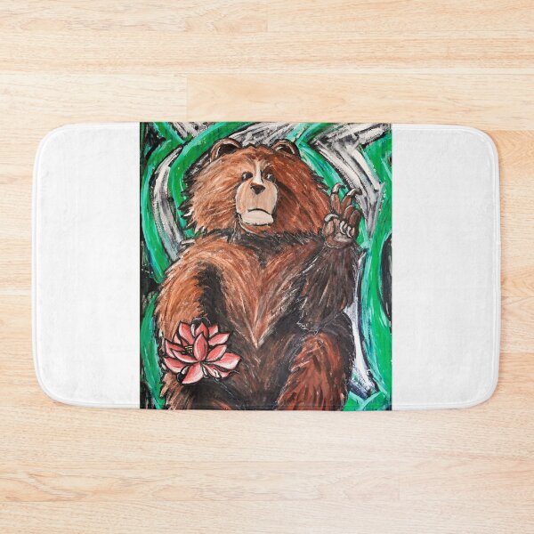 Item preview, Peaceful Demonstration: Lotus Bear designed and sold by Adventures in Expression - Rebecca Weeks.