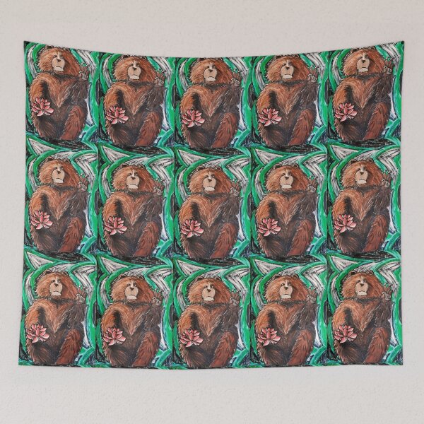 Item preview, Peaceful Demonstration: Lotus Bear designed and sold by Adventures in Expression - Rebecca Weeks.