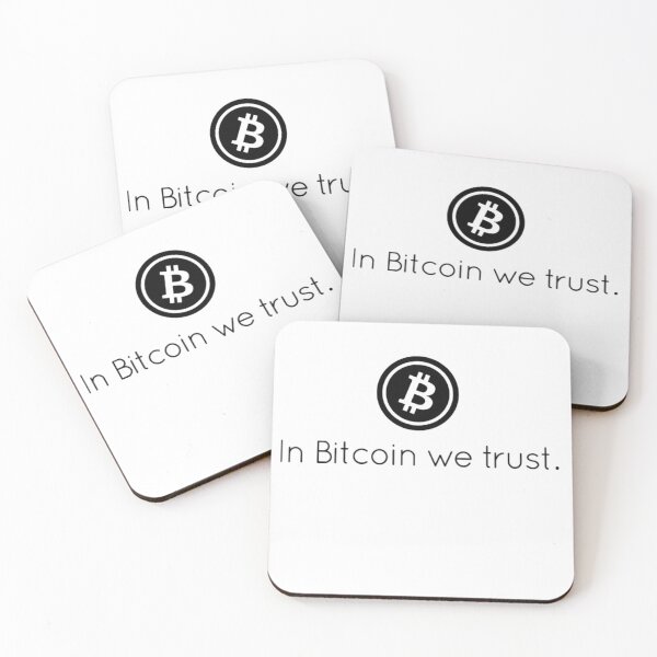 Item preview, In Bitcoin we trust. designed and sold by Bouzdesigns.