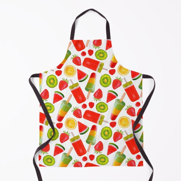 Aperçu de l'œuvre crème glacée aux fruits congelés aquarelle peinte à la main créée et vendue par sleeperr.