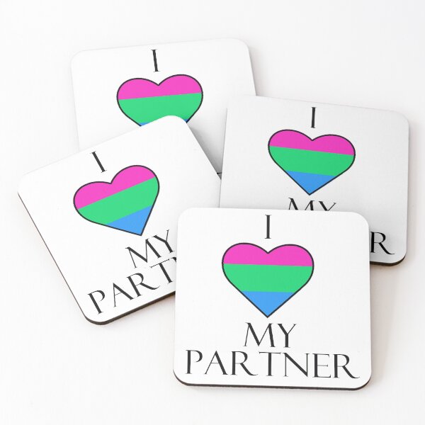 Item preview, I Love My Partner - Poly & Pride Flag designed and sold by Sleeping-Satan.
