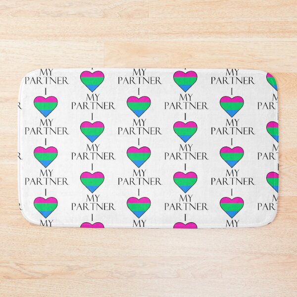 Item preview, I Love My Partner - Poly & Pride Flag designed and sold by Sleeping-Satan.