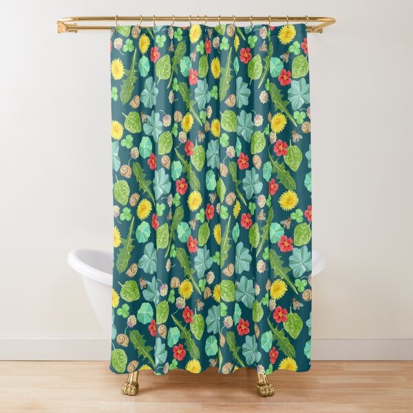 Summer Meadow Pattern Shower Curtain