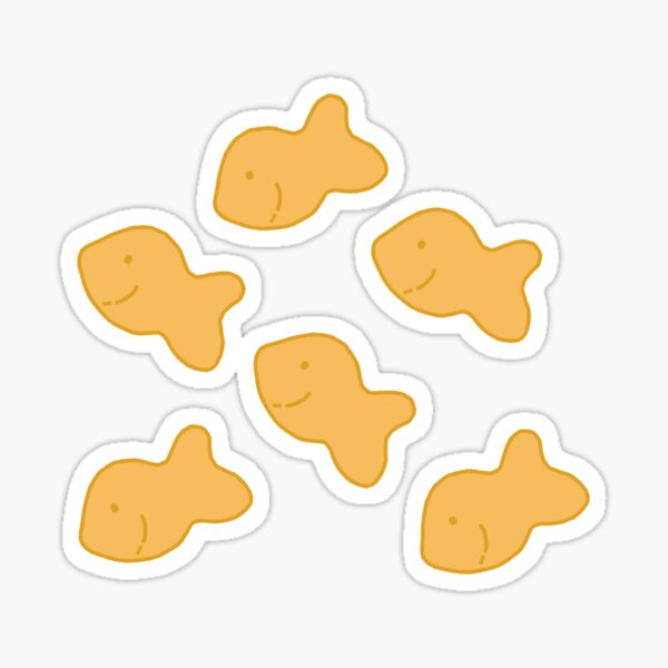 goldfish crackers Sticker