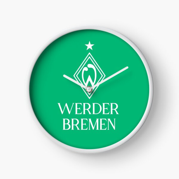 Sv Werder Bremen Fussball Fussball Football Clock By Cl0thespin Redbubble
