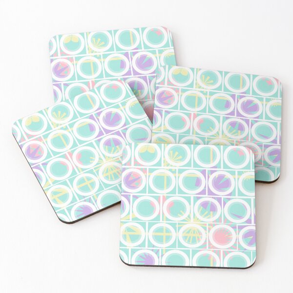 Item preview, Pastel circle trendy retro 1960s inspired design designed and sold by susanvarleyart.