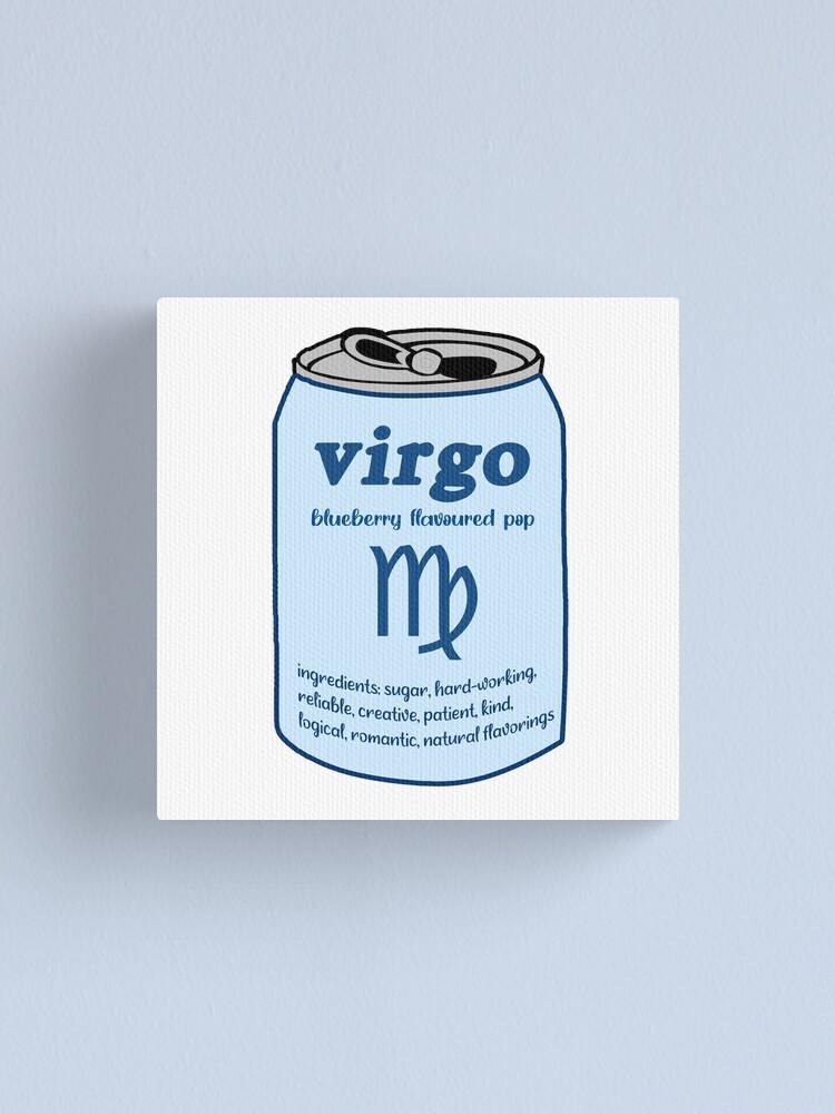 Virgo Zodiac Sign Trendy Vsco Sticker Canvas Print For Sale By