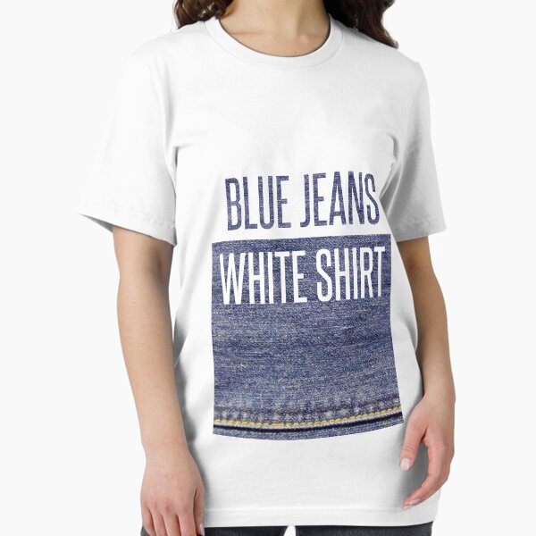 Vista previa del artículo con la obra «Tejanos azules camisa blanca», diseñado y vendido por HTD12.