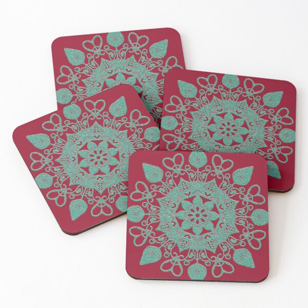 Item preview, Nature Elements - StitchCraft - Teal/Aqua designed and sold by AylaVue.