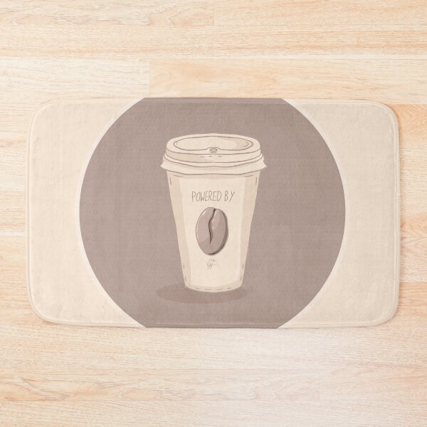 Item preview, Powered by Coffee designed and sold by Lhollowaydesign.