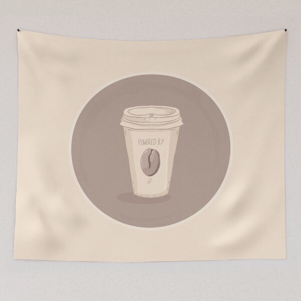 Item preview, Powered by Coffee designed and sold by Lhollowaydesign.