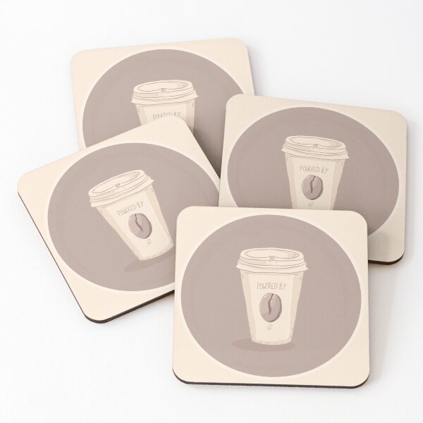 Item preview, Powered by Coffee designed and sold by Lhollowaydesign.
