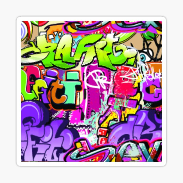 "Graffiti Wall" Sticker for Sale by Bellbird Redbubble