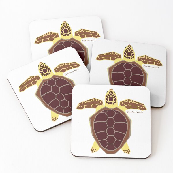 Item preview, Loggerhead Sea Turtle Geometric with Scientific Name designed and sold by WildByNature.