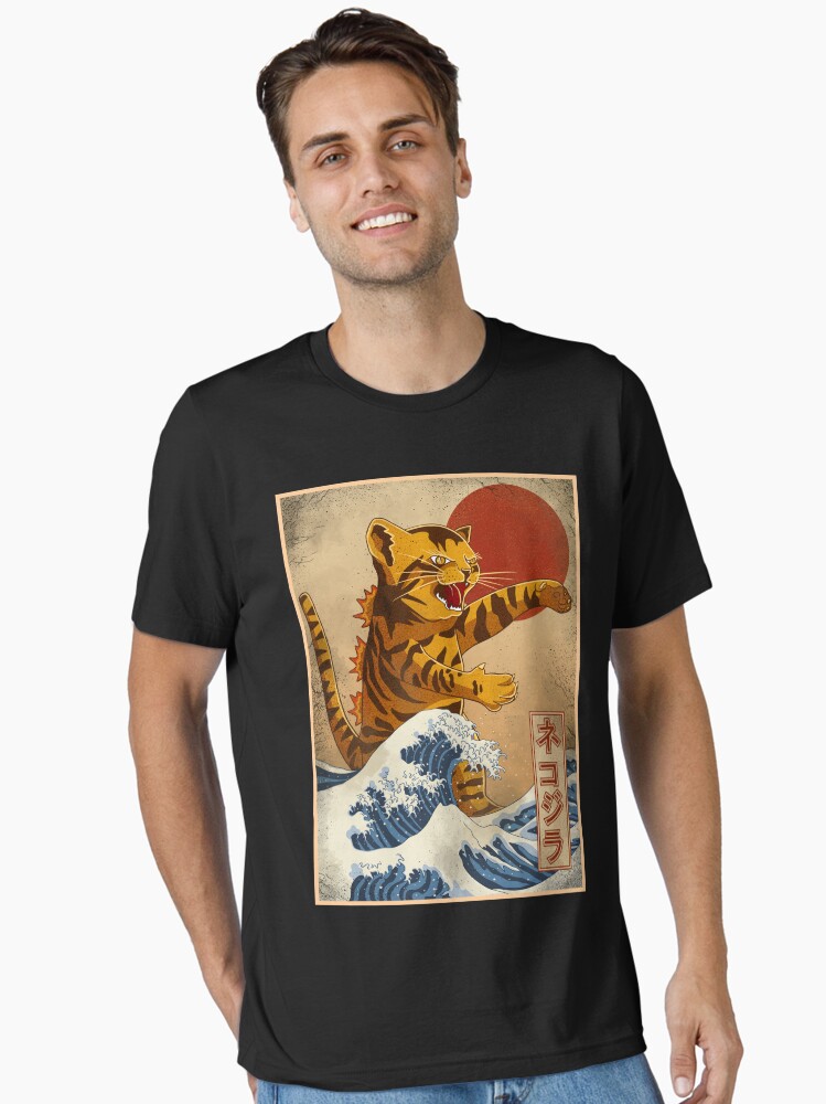Thumbnail 1 of 7, Essential T-Shirt, catzilla designed and sold by gomskyartstudio.
