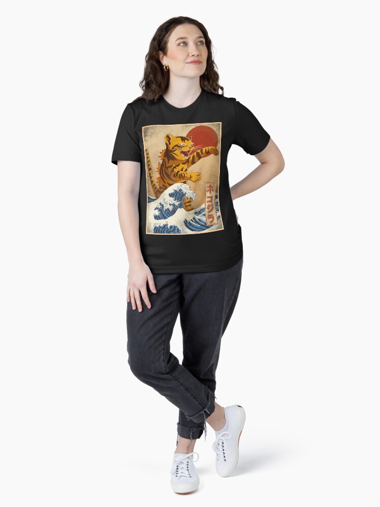 Thumbnail 4 of 7, Essential T-Shirt, catzilla designed and sold by gomskyartstudio.