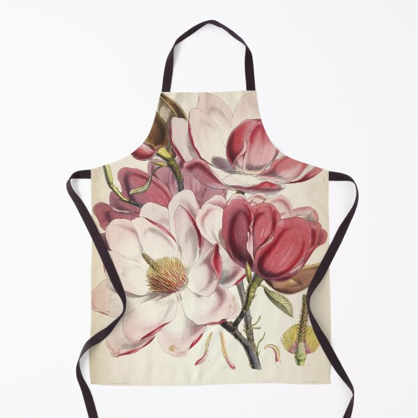 Item preview, Vintage Magnolia Campbellii - pink flower painting - floral print designed and sold by Flip & Flop.
