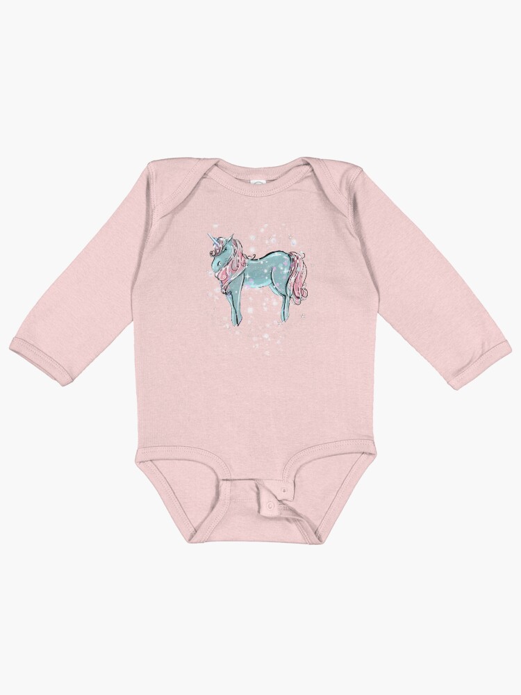 Thumbnail 1 of 2, Baby One-Piece, Shimmer The Unicorn™ designed and sold by TeelieTurner.