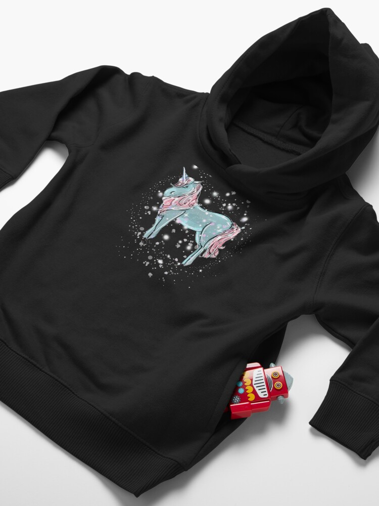 Thumbnail 4 of 5, Toddler Pullover Hoodie, Shimmer The Unicorn™ designed and sold by TeelieTurner.