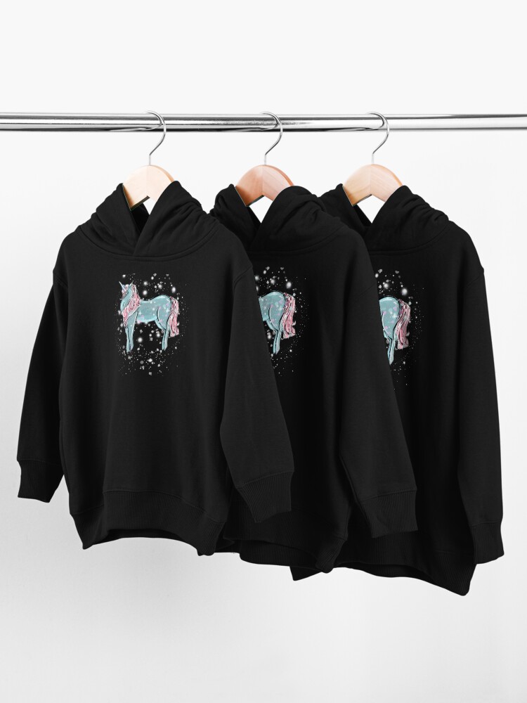 Thumbnail 3 of 5, Toddler Pullover Hoodie, Shimmer The Unicorn™ designed and sold by TeelieTurner.