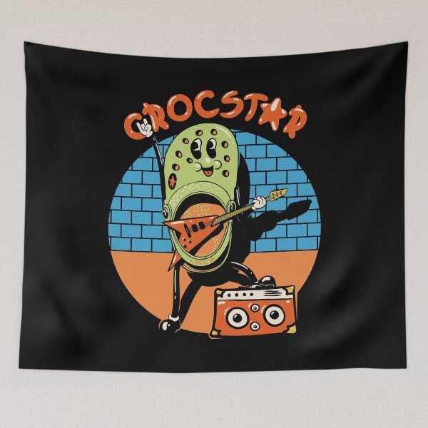 Item preview, CrocStar - Crocin Like a Rockstar | Kids Mask | Backpack Design designed and sold by Any Color Designs.