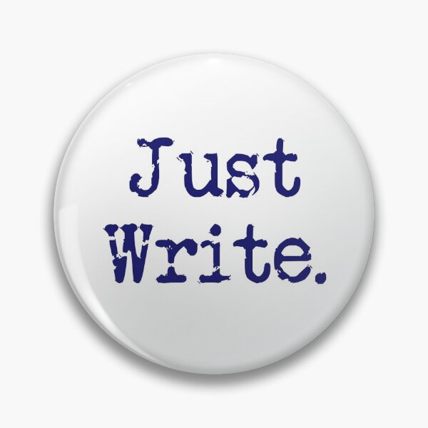 Item preview, Just Write. Vertical Midnight Blue Type designed and sold by TeaRoseWriter.