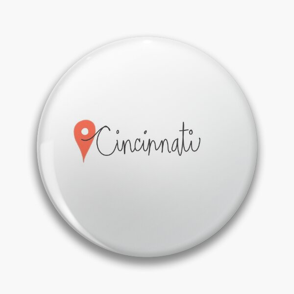 Item preview, Pin de ubicación de Cincinnati designed and sold by AlishaMSchil.