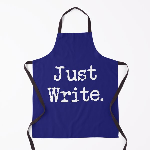 Item preview, Just Write. Vertical White Type Midnight Blue designed and sold by TeaRoseWriter.