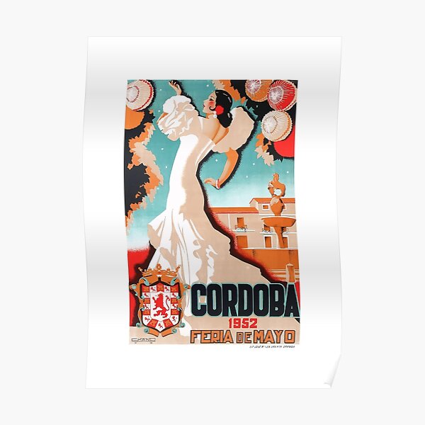 Spain Spanish Airplane Europe European Vintage Travel Advertisement Poster 